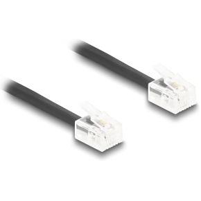 DeLOCK 90202 telefoonkabel 2 m Zwart