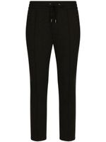 Dolce & Gabbana pantalon droit à lien de resserrage - Noir