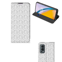 OnePlus Nord 2 5G Hoesje met Magneet Stripes Dots