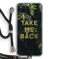 Take me back: Pixel 4a Transparant Hoesje met koord