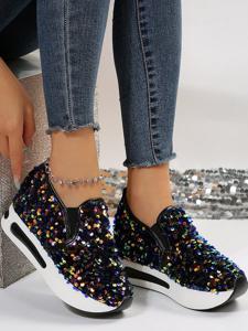 Plain Glitter Casual Shoes