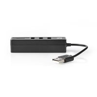 Nedis UHUBCU2340BK interface hub USB 2.0 Zwart - thumbnail