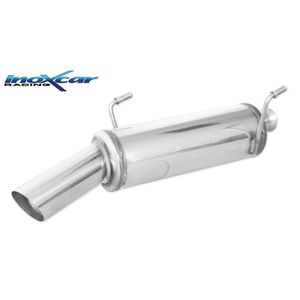 InoxCar uitlaat passend voor Peugeot 206 HDI 1.6 110pk 2004-2006 1x90mm Rally IXPE2061390RA