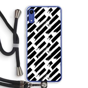 Zwarte vegen: Honor Play 8A Transparant Hoesje met koord