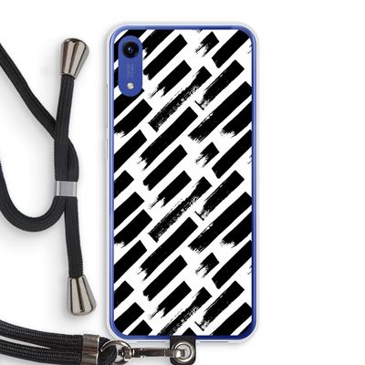 Zwarte vegen: Honor Play 8A Transparant Hoesje met koord