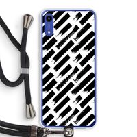 Zwarte vegen: Honor Play 8A Transparant Hoesje met koord