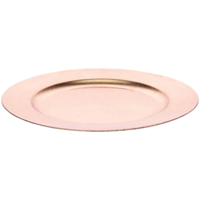 Decoratie bord | Ø33mm | rond | PE | goud | 24 stuks