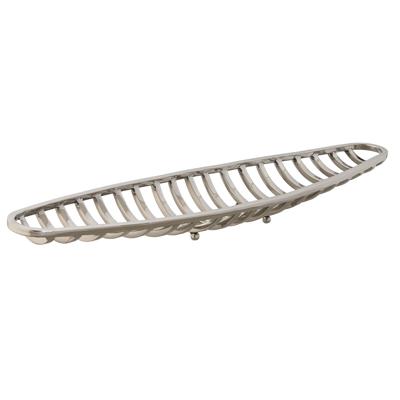 Middenstuk Home ESPRIT Zilverkleurig Staal 51 x 12 x 6 cm