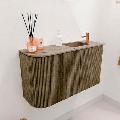 Toiletmeubel Mondiaz Joya Dlux | 71.6 cm | Meubelkleur Dusk | Faye wastafel Arena Wasbak Rechts | 1 kraangat