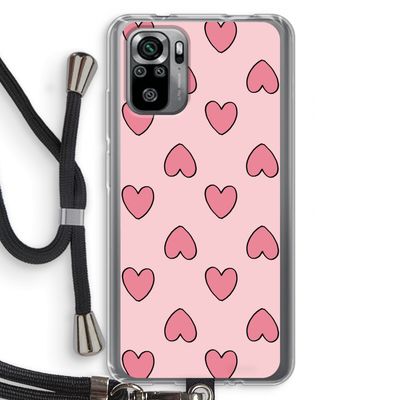 Ondersteboven verliefd: Xiaomi Redmi Note 10S Transparant Hoesje met koord