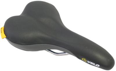 Velo fietszadel plush d2 men zwart/grijs