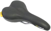 Velo fietszadel plush d2 men zwart/grijs