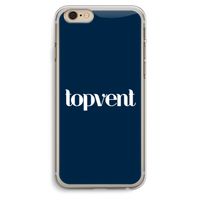 Topvent Navy: iPhone 6 Plus / 6S Plus Transparant Hoesje