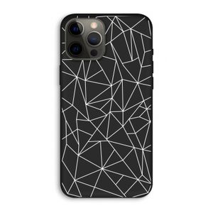 Geometrische lijnen wit: iPhone 12 Pro Max Biologisch afbreekbaar hoesje