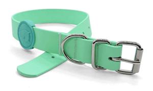 MORSO HALSBAND HOND WATERPROOF GERECYCLED CARRIBEAN GREEN GROEN 23-31X1,5 CM