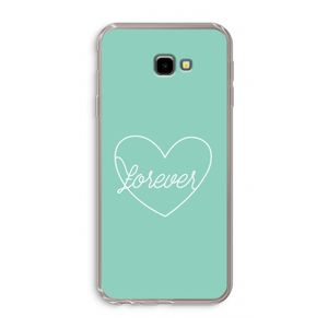 Forever heart pastel: Samsung Galaxy J4 Plus Transparant Hoesje