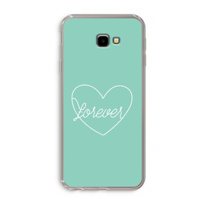 Forever heart pastel: Samsung Galaxy J4 Plus Transparant Hoesje