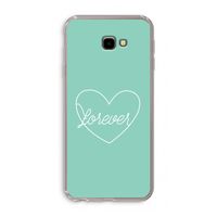 Forever heart pastel: Samsung Galaxy J4 Plus Transparant Hoesje