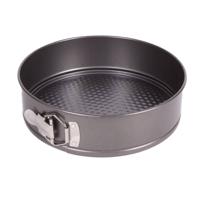 Benson Taarten bakvorm/springvorm - metaal - zilvergrijs - 24 cm