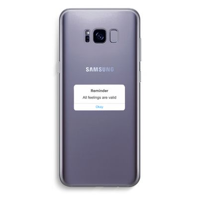 Reminder: Samsung Galaxy S8 Plus Transparant Hoesje