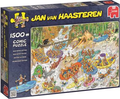 Jan van Haasteren ‚Äì Wild Water Raften Puzzel 1500 Stukjes