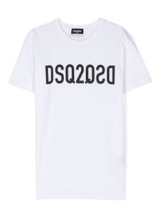 DSQUARED2 KIDS t-shirt en coton à logo imprimé - Blanc