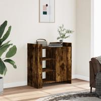 Dressoir 73,5x35x75 cm bewerkt hout gerookt eikenkleurig