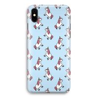 Eenhoorns overal: iPhone X Volledig Geprint Hoesje