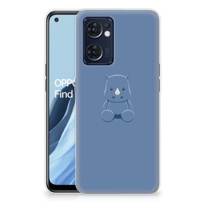 OPPO Reno 7 5G | Find X5 Lite Telefoonhoesje met Naam Baby Rhino OPPO Reno 7 5G | Find X5 Lite Telefoonhoesje met Naam Baby Rhino