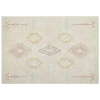 Beliani-BETTIAH-Laagpolig vloerkleed-Beige-160 x 230 cm-Katoen