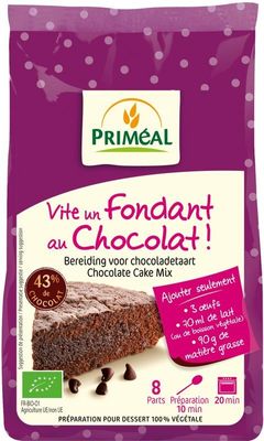 Bakmix voor chocoladecake bio
