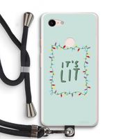 It's Lit: Pixel 3 XL Transparant Hoesje met koord