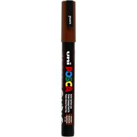 Uni-Posca Posca marker, afm pc-3m, lijndikte 0,9-1,3 mm, fijn, bruin, 1 stuk