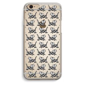 Zwarte poes: iPhone 6 / 6S Transparant Hoesje