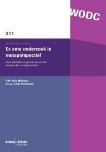 Ex ante onderzoek in metaperspectief (Paperback)