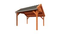 Trendhout Kapschuur de Deel 400x340 cm- Kapschuurdak- Onbehandeld lariks Douglas hout- Trendhout Trendhout Kapschuur de Deel 400x340 cm- Kapschuurdak- Onbehandeld lariks Douglas hout- Trendhout