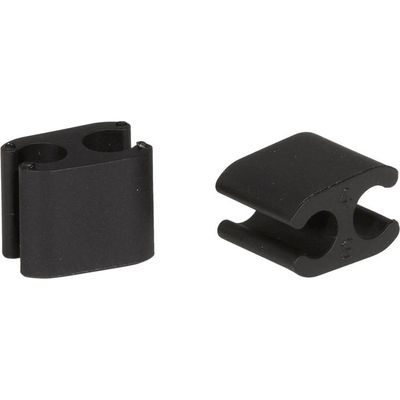 Elvedes kabelclips duo pvc 5,0 mm + 5,0 mm zwart (50 stuks)