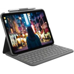 Logitech Slim Folio Grijs Bluetooth AZERTY Frans