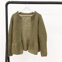 Yarn and Colors Elegant Afternoon Tea Cardigan Haakpakket XS Olive