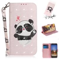 3D schilderij liefde Bear patroon gekleurde tekening horizontale Flip lederen case voor Google pixel 3a XL met houder & kaartsleuven & portemonnee