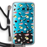 Sushi time: Samsung Galaxy S6 Transparant Hoesje met koord Sushi time: Samsung Galaxy S6 Transparant Hoesje met koord