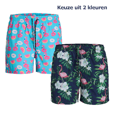 Jack & Jones Zwembroek JPSTMAUI Novelty AOP Scuba Blue-M
