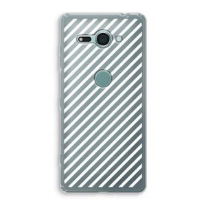 Strepen zwart-wit: Sony Xperia XZ2 Compact Transparant Hoesje