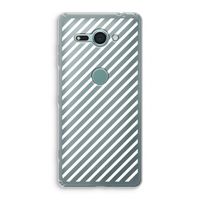 Strepen zwart-wit: Sony Xperia XZ2 Compact Transparant Hoesje