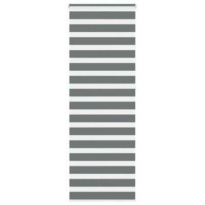 Zebra rolgordijn 70x230 cm stofbreedte 65,9 cm donkergrijs