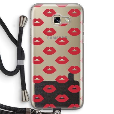 Lips: Samsung Galaxy A5 (2017) Transparant Hoesje met koord