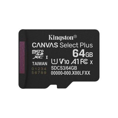 Micro SD geheugenkaart met adapter Kingston SDCS3/64GBSP 64 GB