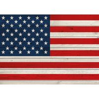 Vintage Amerikaanse vlag poster 84 x 59 cm   - - thumbnail