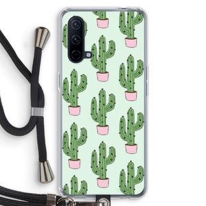 Cactus Lover: OnePlus Nord CE 5G Transparant Hoesje met koord