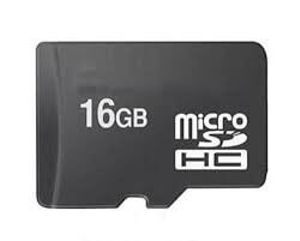 MicroSD-kaart 16 GB met adapter